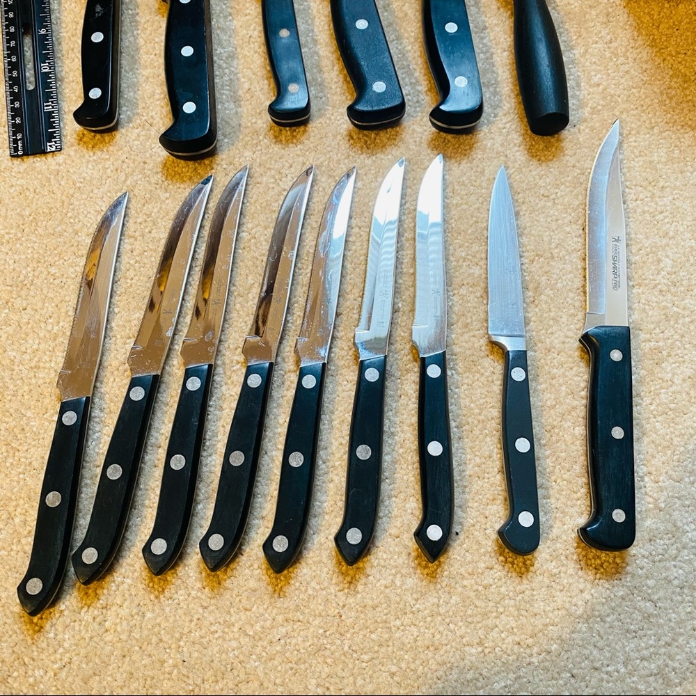 J.A Henckels Classic 16-Pc. Knives & Block Set black - Picture 6 of 12